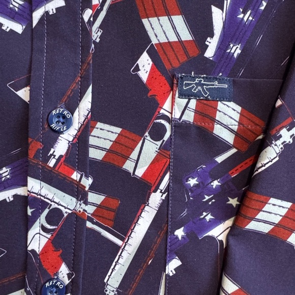 Retro Rifle “The 4th” Button Down - Picture 3 of 3
